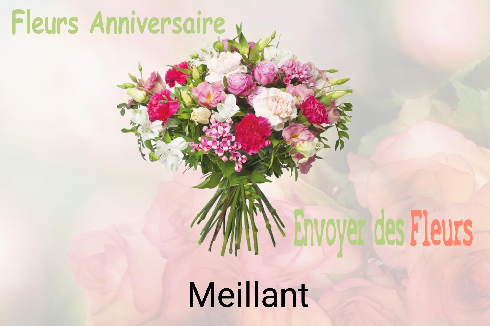 Bouquet de fleurs d’anniversaire livré à Meillant